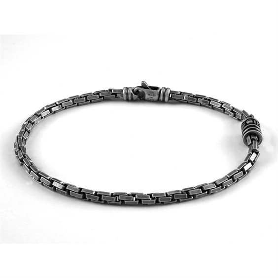 Bracelet Salvini Man Funky in Silver Diamante 0.01 Ct 20085552 - 20085552